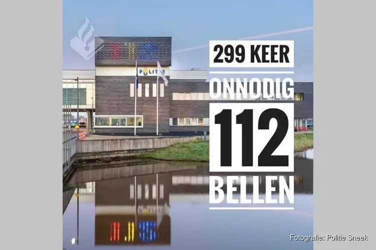Man belt 299 keer onnodig naar 112