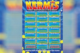 Voorjaarskermis van zaterdag 12 t/m zondag 20 maart op het Martiniplein in Sneek
