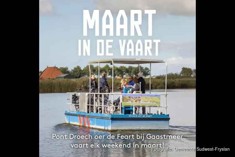 Veerpontjes Gaastmeer vanaf maart in de vaart