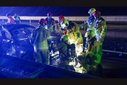 Meerdere gewonden na flink ongeval op Afsluitdijk