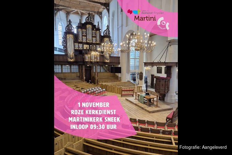 Roze Kerkdienst in Sneek: ‘Niemand zou hoeven kiezen tussen geloof en zichzelf zijn’
